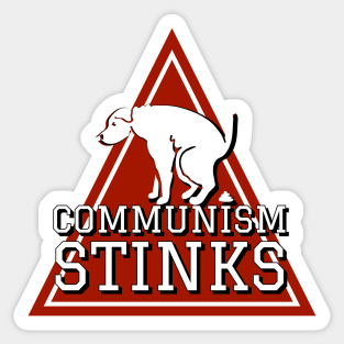 comunist and a trash Sticker